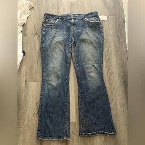 Calvin Klein Low Rise Blue Boot Cut Jeans